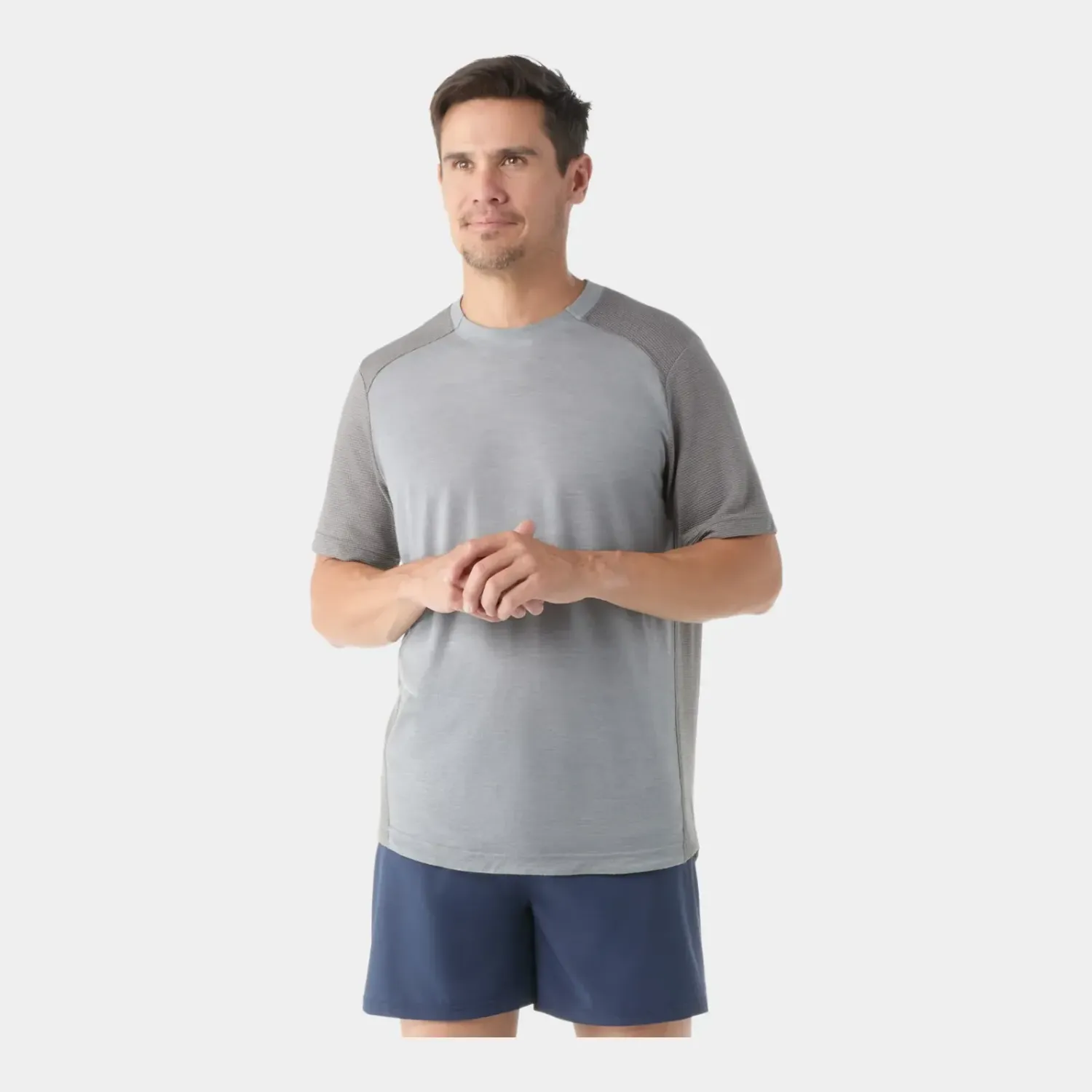 Smartwool Men's Active Mesh Short Sleeve Tee, Color: Light Gray, Size: XL