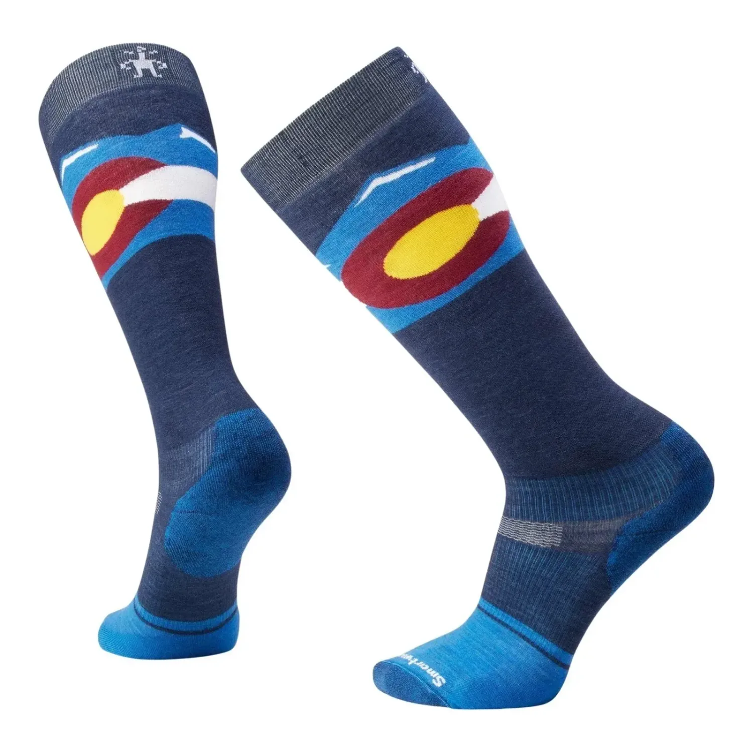 Smartwool Men's Snowboard Targeted Cushion Over The Calf Socks, Color: Colorado, Size: XL