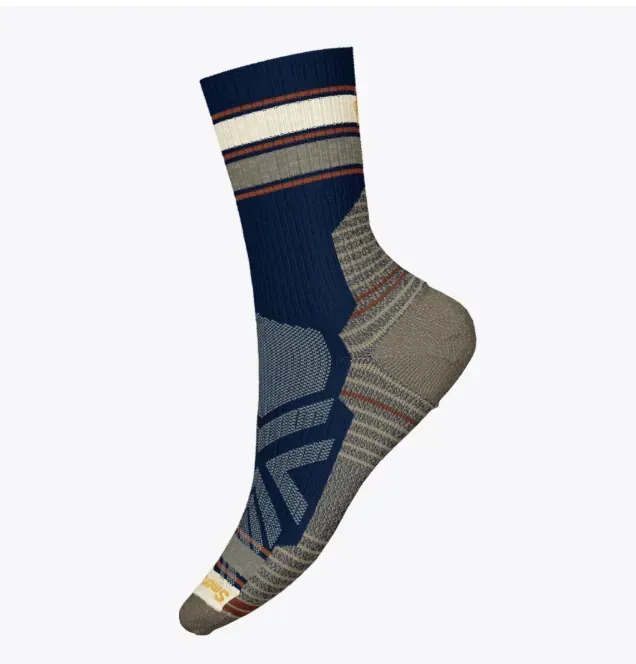 Smartwool Hike Light Cushion Striped Mid Crew Socks