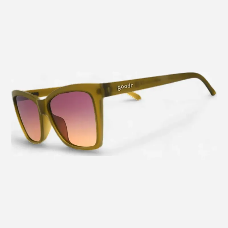 goodr Pop G Sunglasses in Sunbaked Sorcery, front view