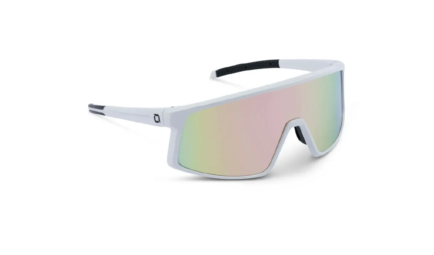 ONE by Optic Nerve Gravel Cat Sunglasses, Color: Shiny White/Brown Pink Red Mirror
