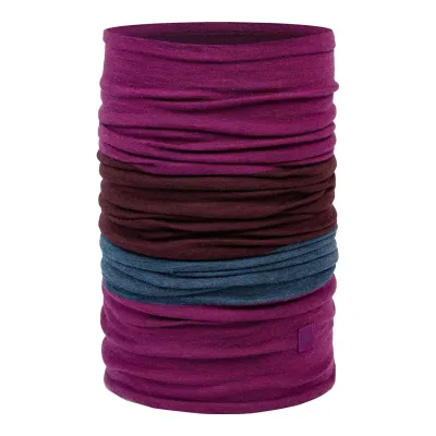 Buff Merino Move Neckwear in Magenta, front view
