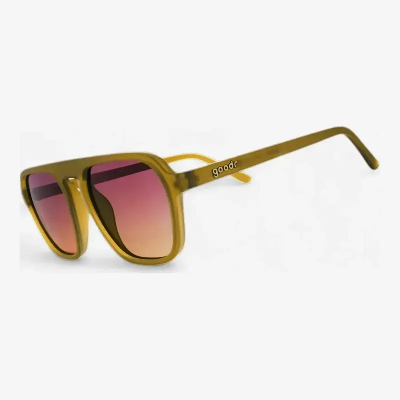 goodr Retro G Sunglasses in Dust of Ancient Sunlight, front view