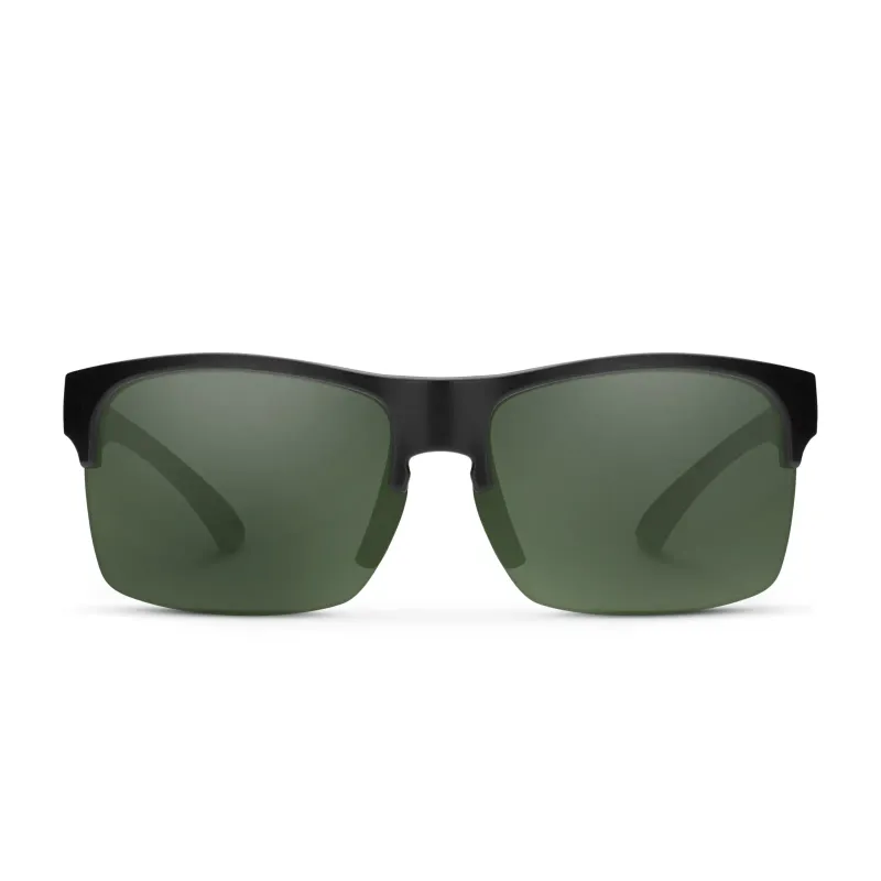 Suncloud Rambler Lite Sunglasses in Matte Black/Polarized Gray Green, main view