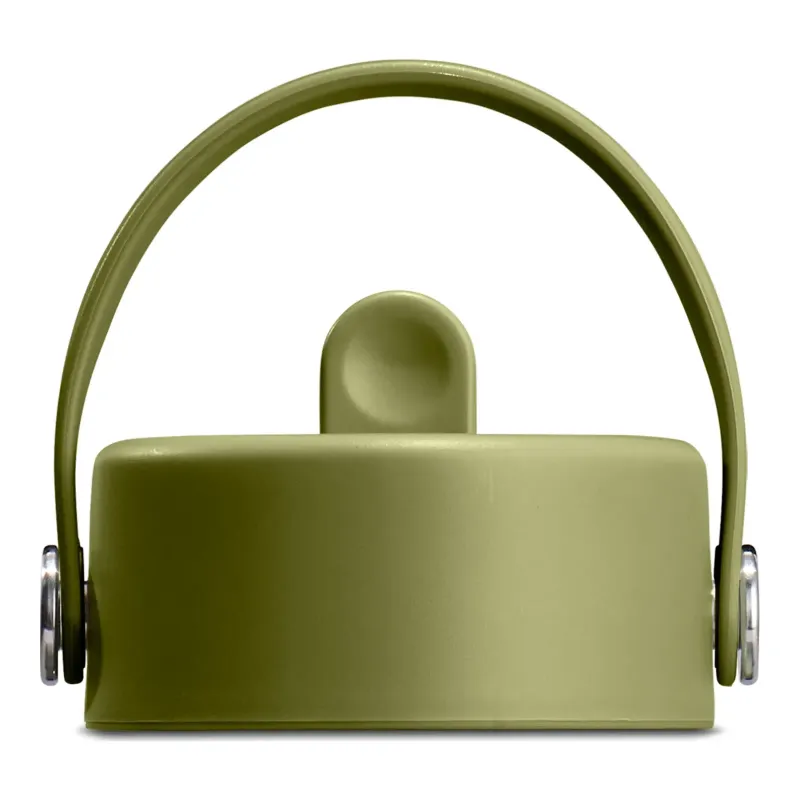 Hydro Flask Wide Flex Straw Cap in Palmer Green, front view