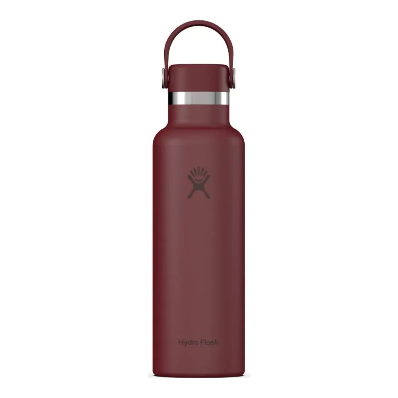 Hydro Flask 21oz Standard Flex Cap in Burgundy, front view