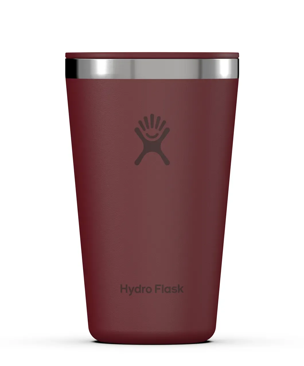 Hydro Flask 16oz All Around Tumbler Press-In Lid, Color: Burgundy