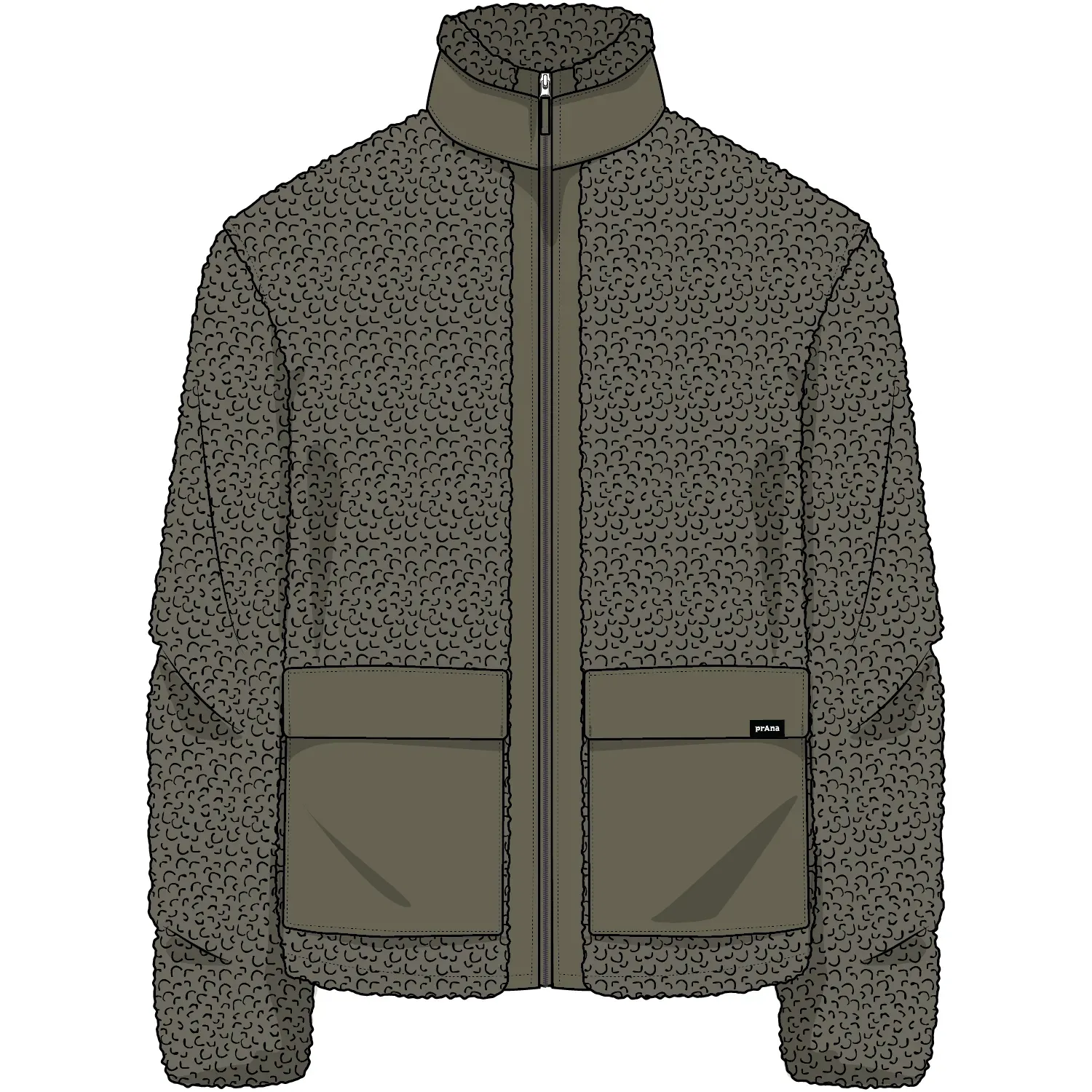 prAna Men's Encinitas Reversible Jacket, Color: Cargo Green, Size: M