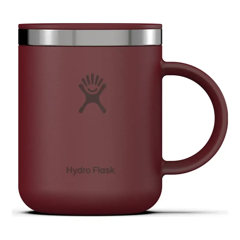 Hydro Flask 12oz Mug in Burgundy, front view