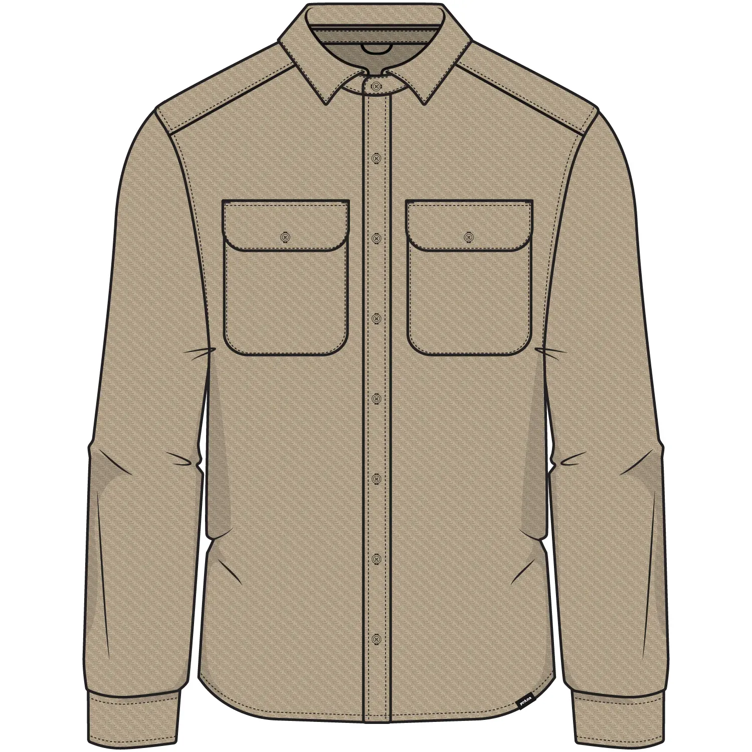 prAna Men's Point Reyes Long Sleeve Shirt, Color: Nomad, Size: M