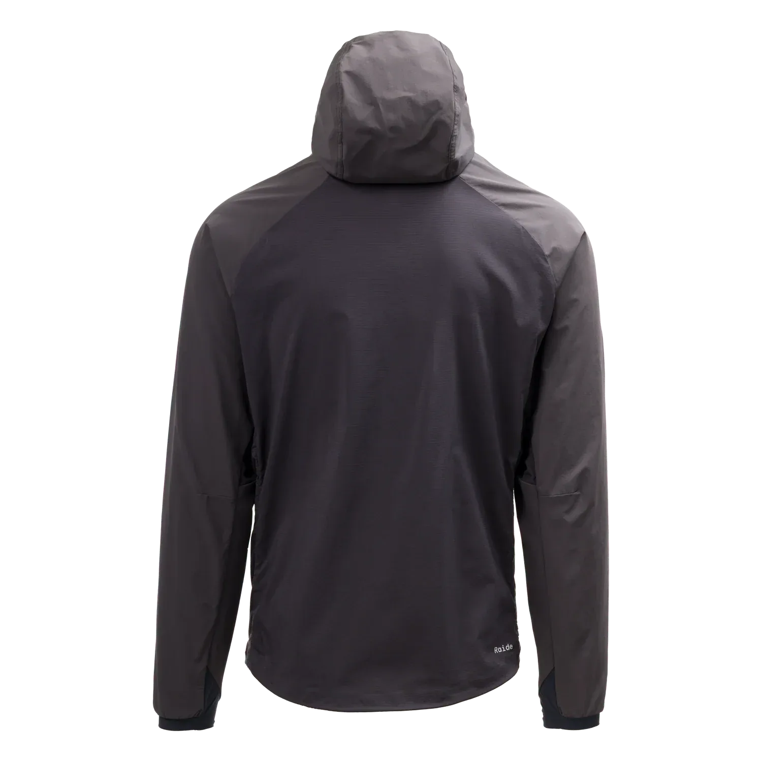 Raide Men's TourTech Hybrid Hoody in Black, back view