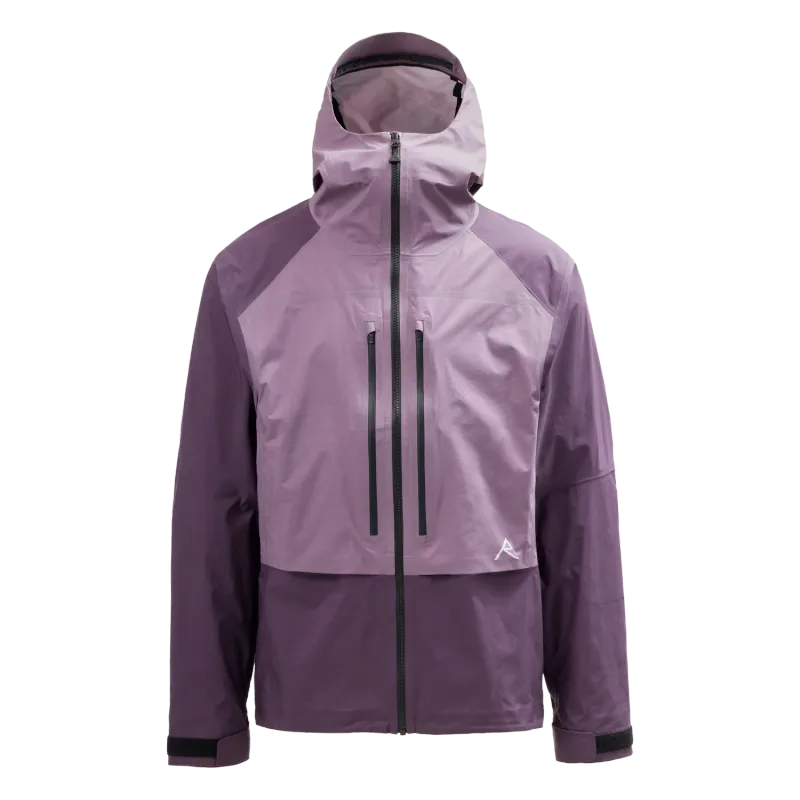 Raide Men's TourTech Shell Jacket in Dusk, front view