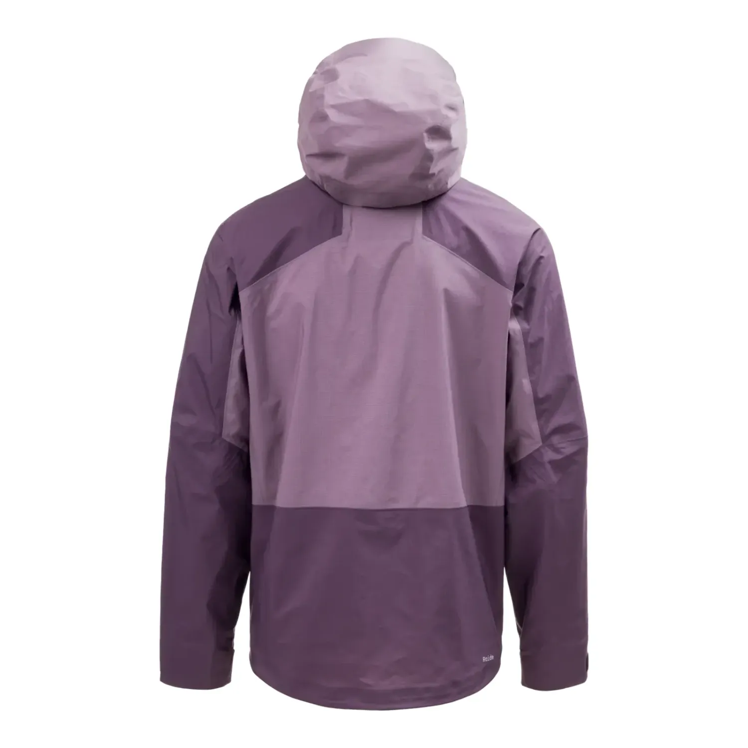 Raide Men's LF Hardshell Jacket in Dusk, back view