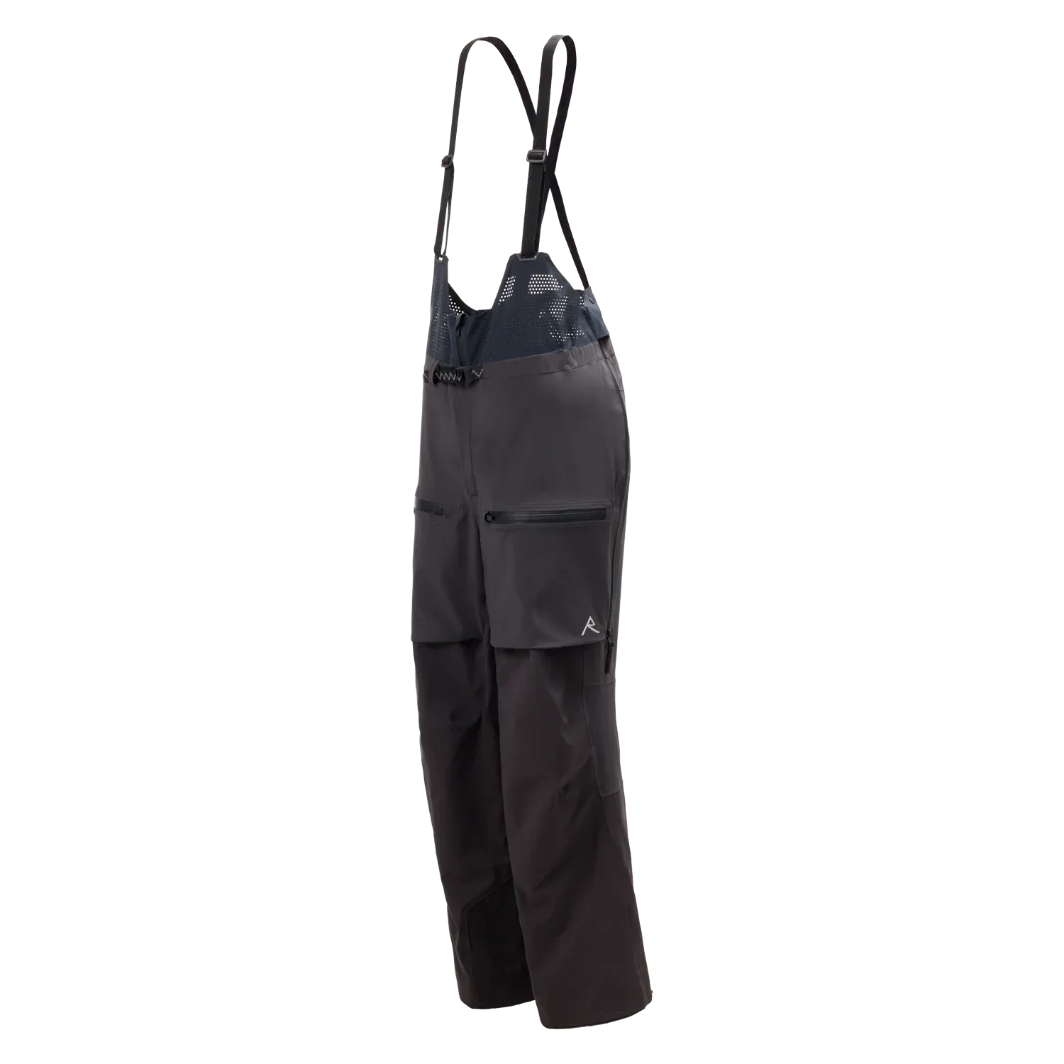 Raide Men's TourTech Bib Pant in Black, quarter view