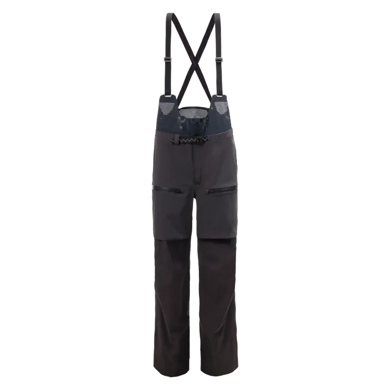 Raide Men's TourTech Bib Pant in Black, front view