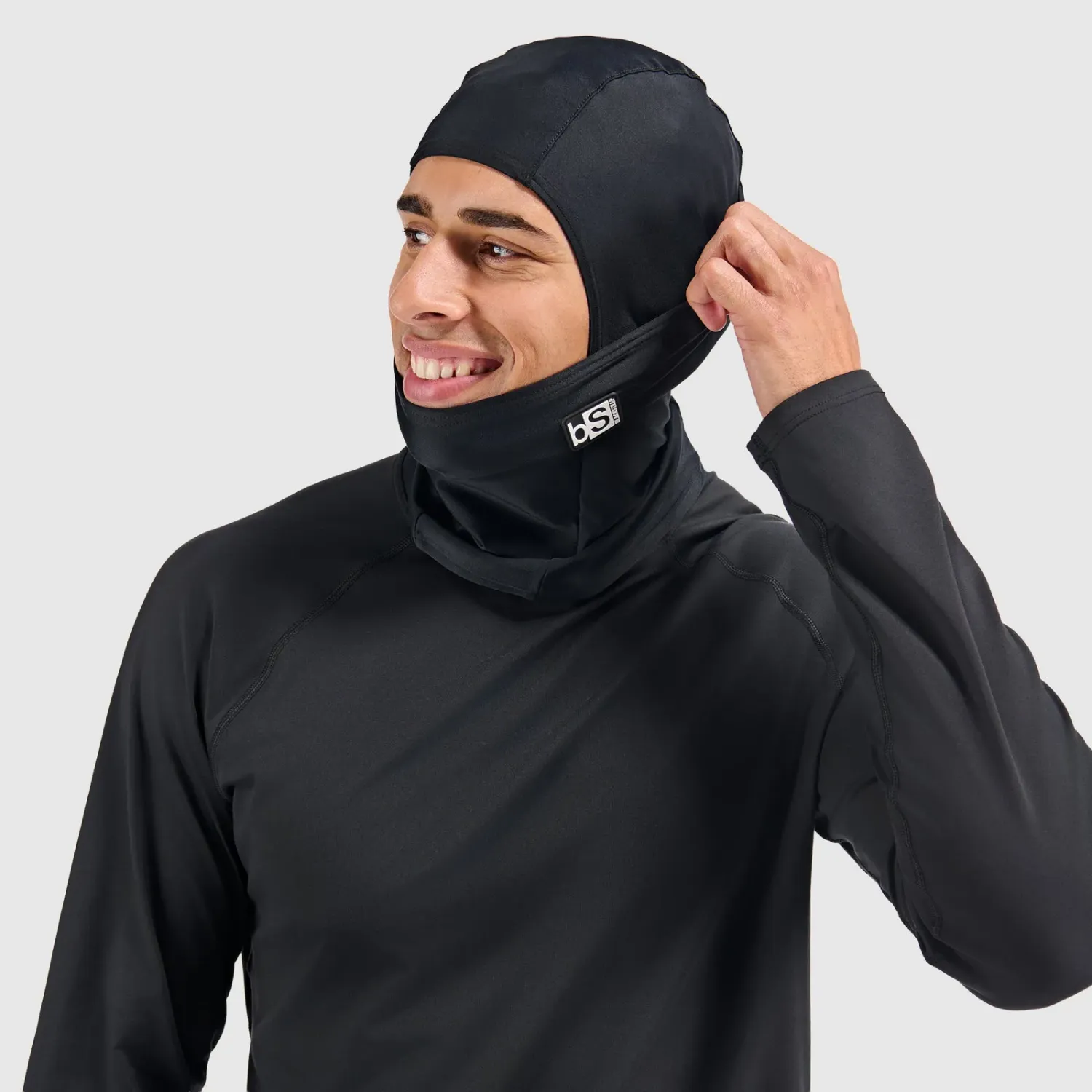 Blackstrap Hood Balaclava in Black, alternate view 1