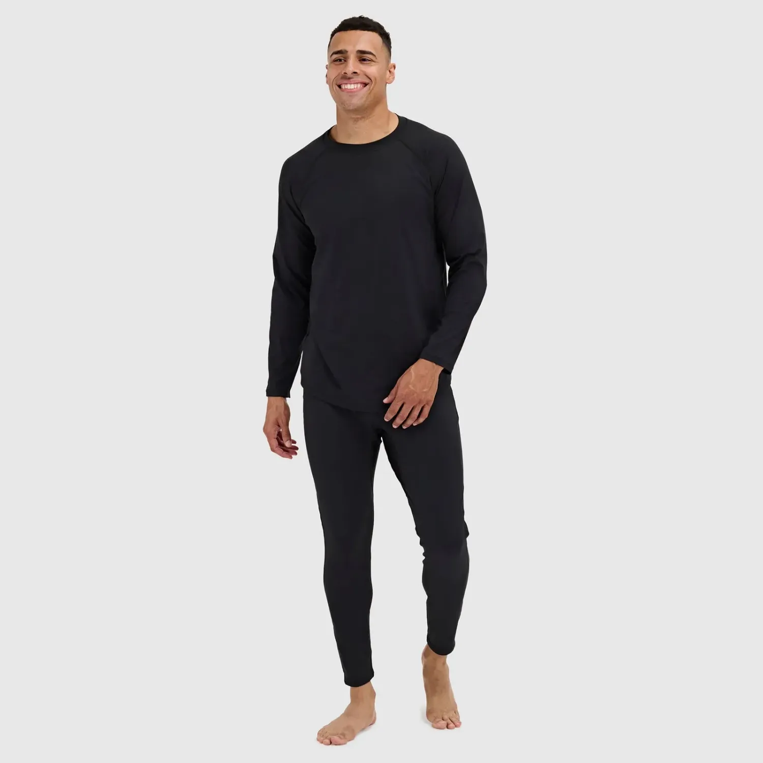 Blackstrap Men's Skyliner Base Layer Bottom in Black, alternate view 1