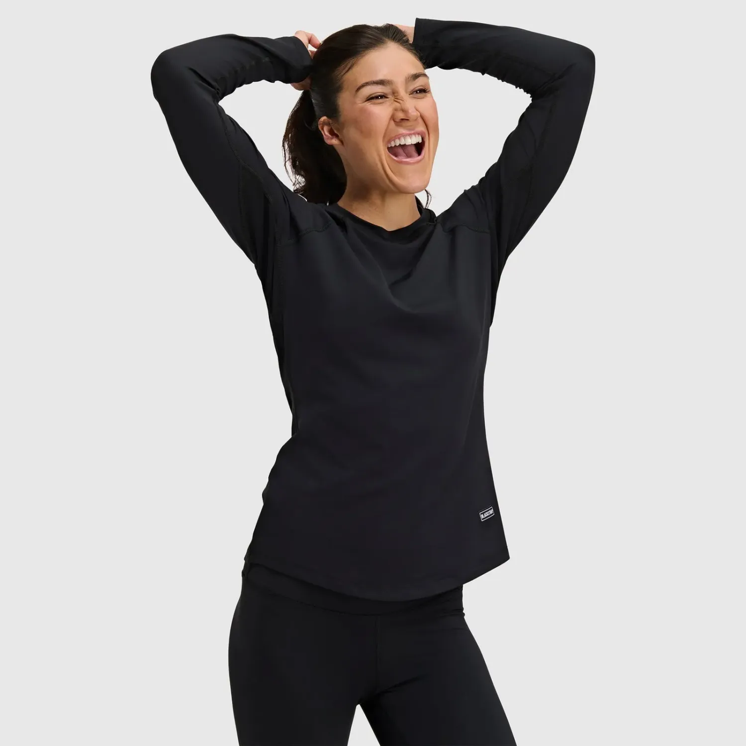 Blackstrap Women's Skyliner Base Layer Top, Color: Black, Size: S