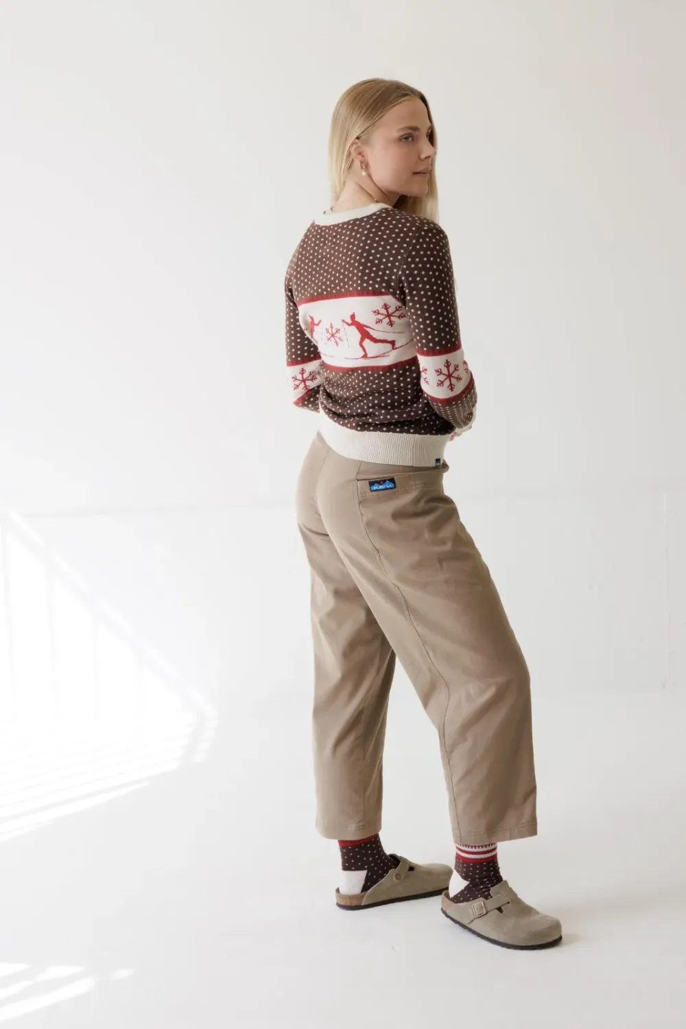 KAVU Women's Hillrose Sweater in Slopeslide, alternate view 3