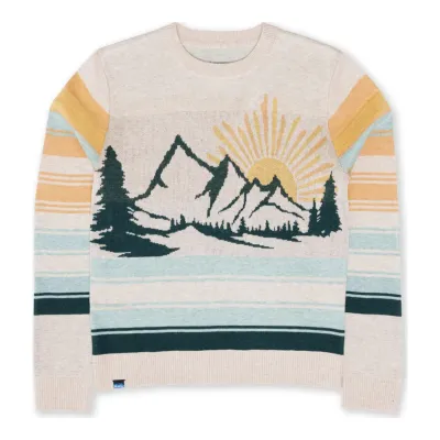 KAVU Women's Hillrose Sweater in Winter Valley, main view