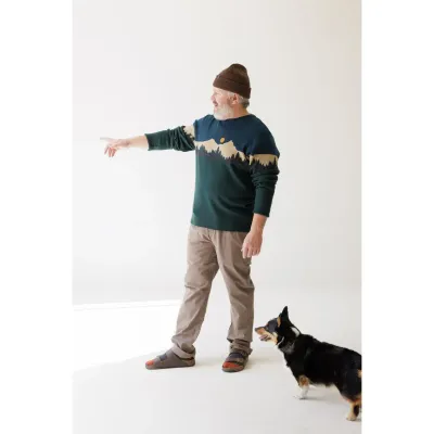 KAVU Men's Highline Sweater in Mountain Stripe, alternate view 1
