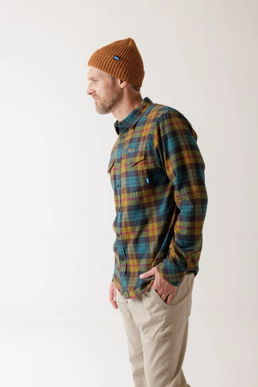 KAVU Trawler Beanie in Cedar Rust, alternate view 5