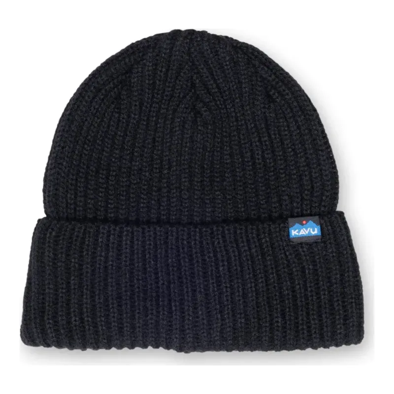 KAVU Trawler Beanie in Blackout, front view