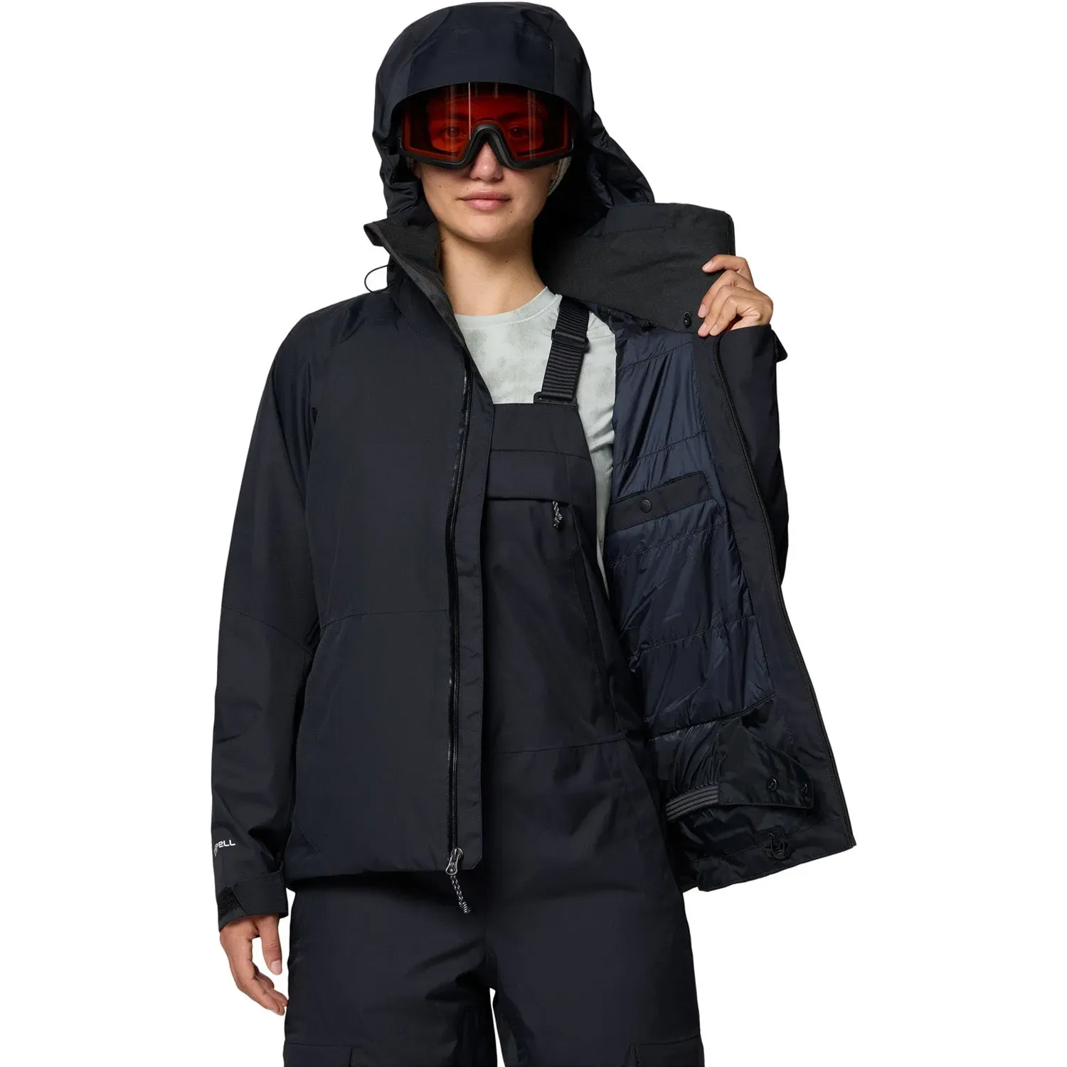 Mountain Hardwear Women's Firefall Insulated Jacket in Black, alternate view 3