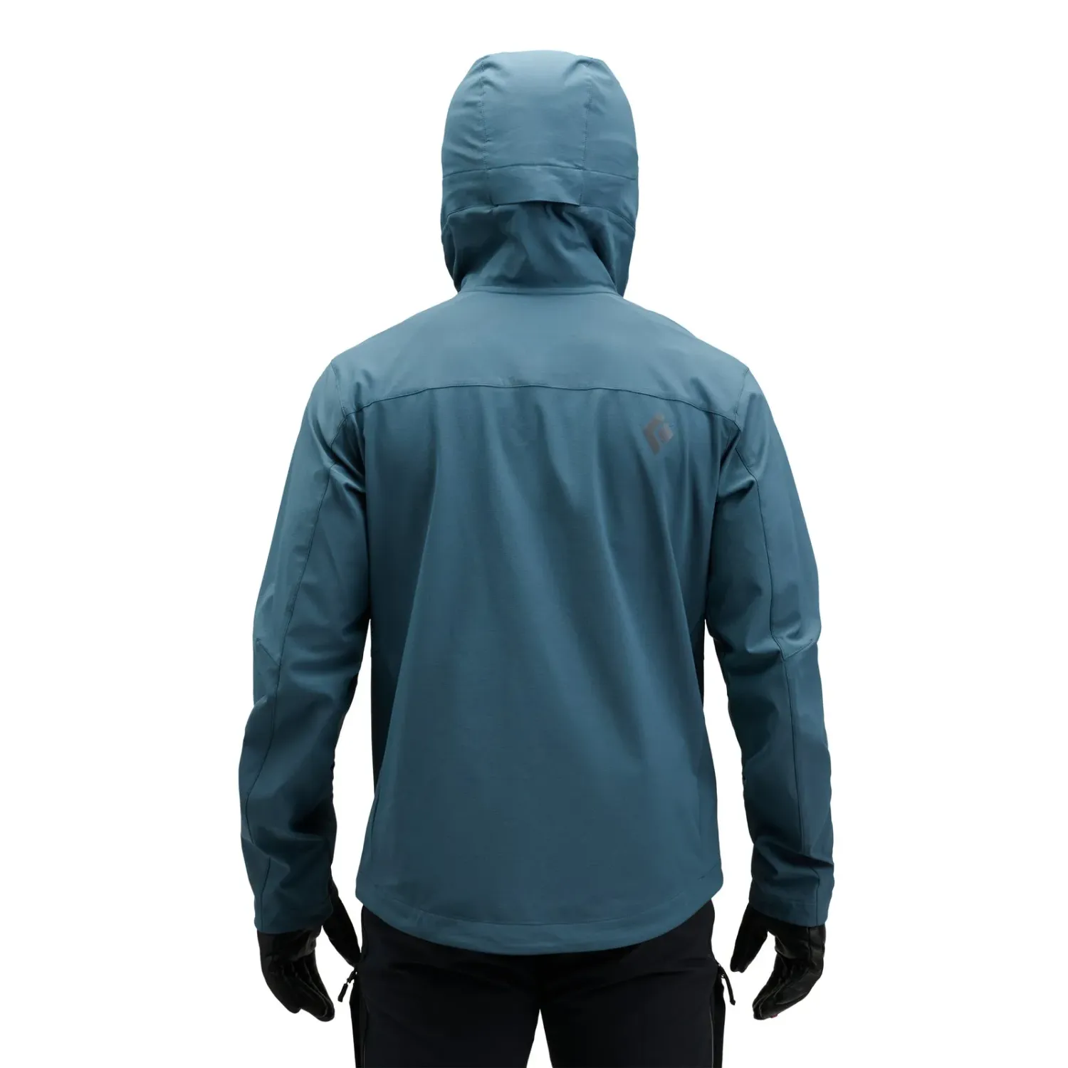Black Diamond Men's Dawn Patrol Shell in Midnight Blue, alternate view 3