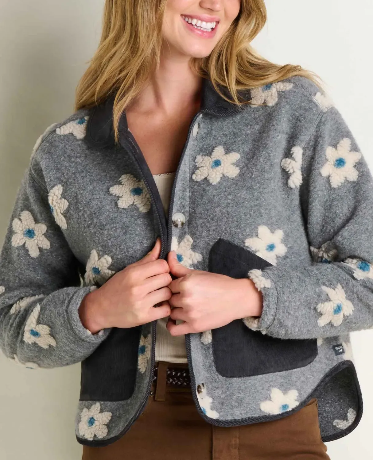 Toad&amp;Co Women's Sespe Jacket in Heather Grey Pattern, alternate view 2