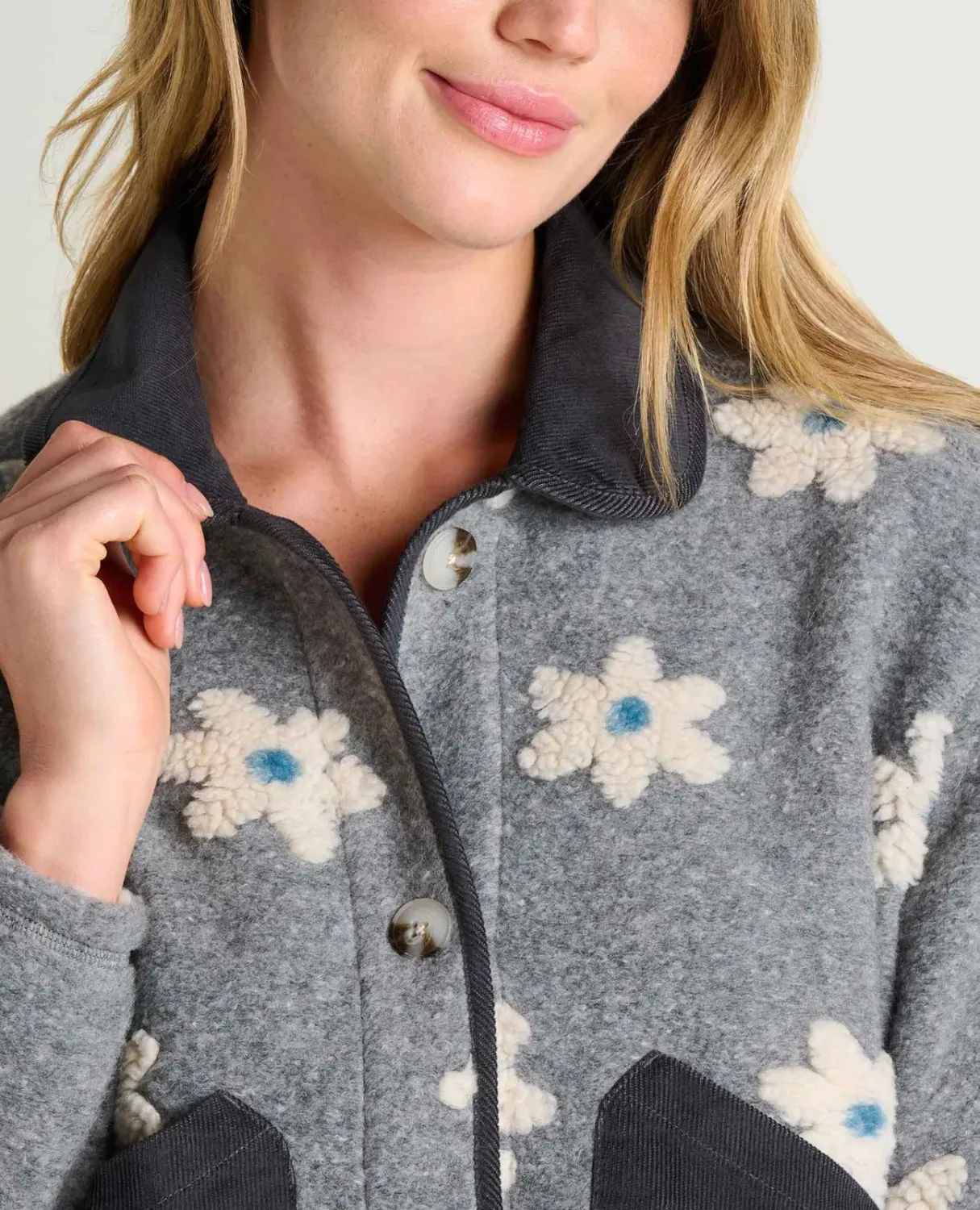 Toad&amp;Co Women's Sespe Jacket in Heather Grey Pattern, alternate view 3