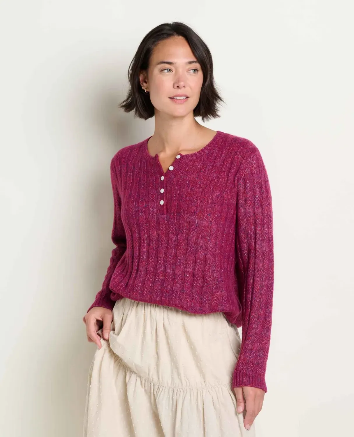 Toad&amp;Co Women's Cloudcover Pullover Sweater, Color: Garnet, Size: S