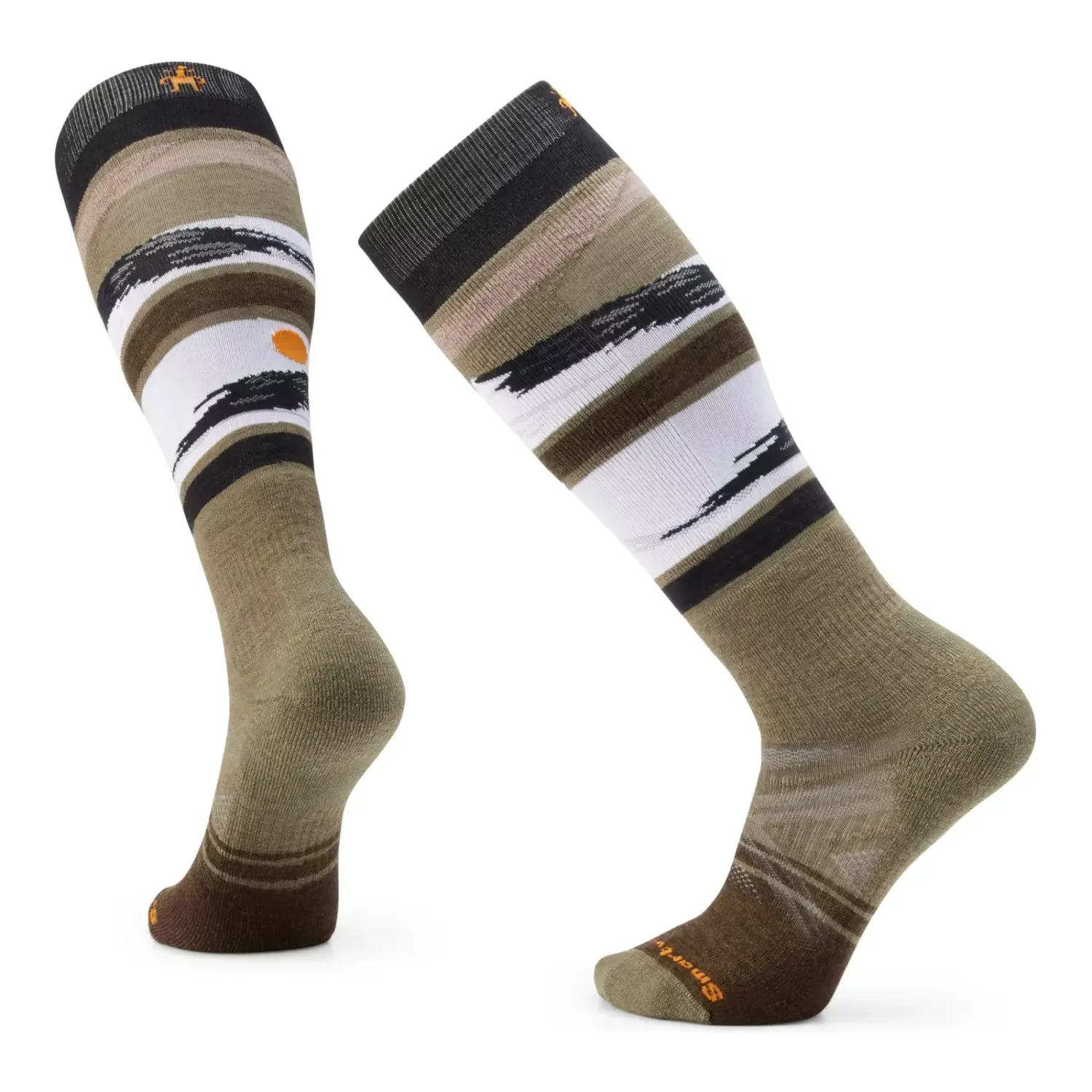 Smartwool Men's Ski Full Cushion Midnight Ski Over The Calf Socks, Color: Winter Moss, Size: M