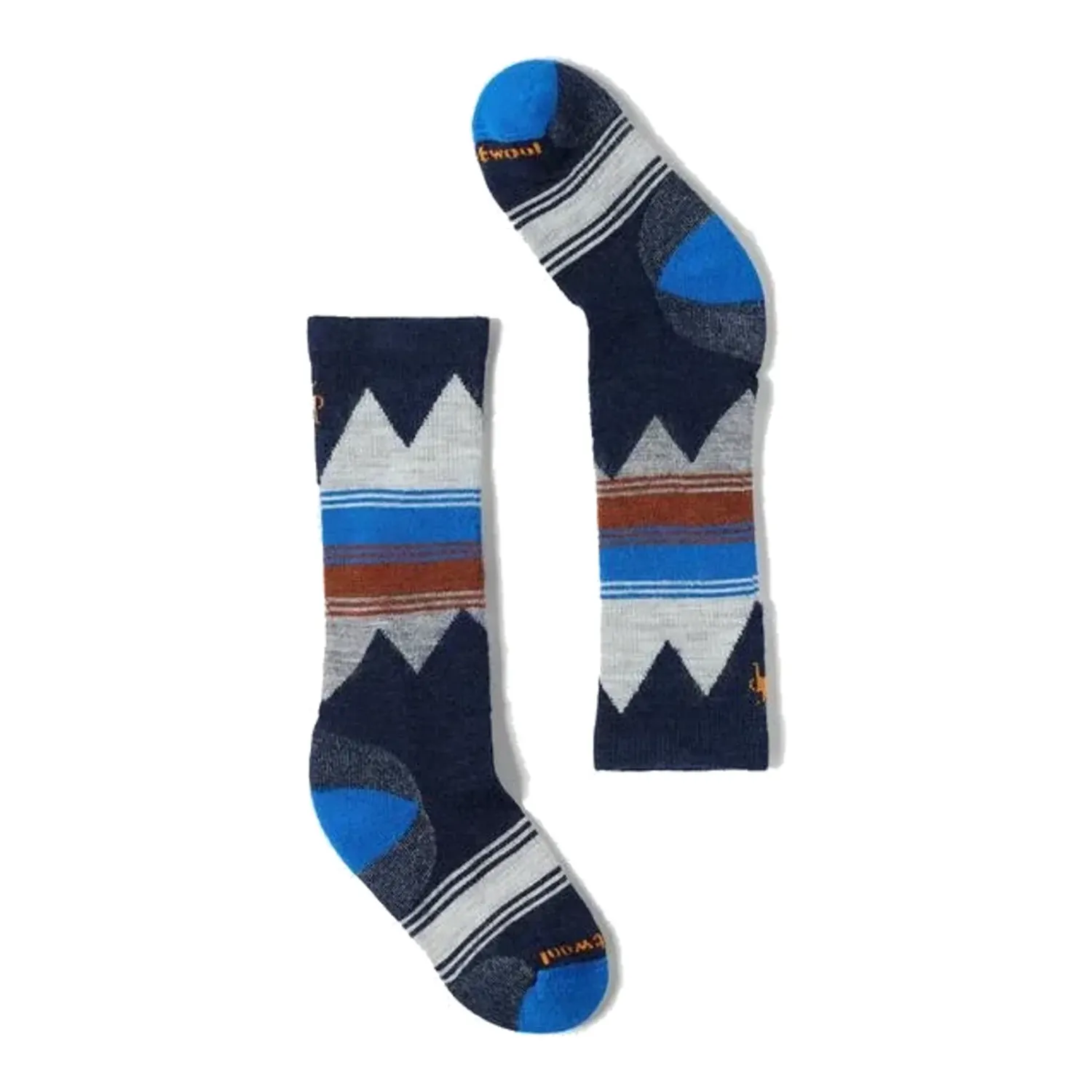 Smartwool Kids' Ski Light Cushion Over The Calf Socks Deep Navy, Color: Deep Navy, Size: S