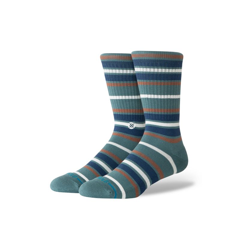 Stance Hoist Crew Socks in Atlantic, front view