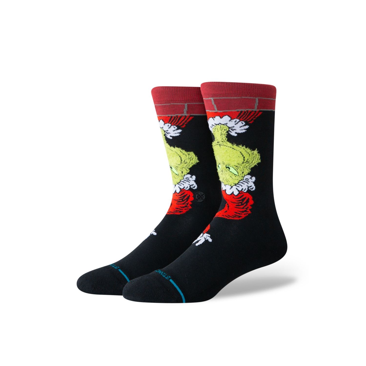 Stance Down The Chimney Crew Socks, Color: Black, Size: M