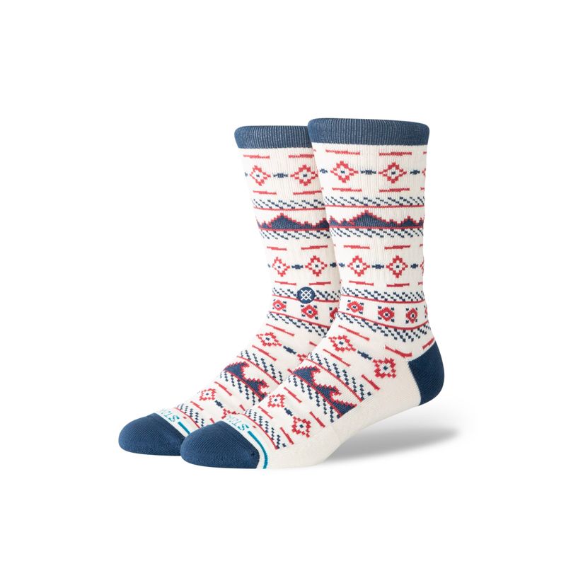 Stance Rising Tide Crew Socks in Cream, front view