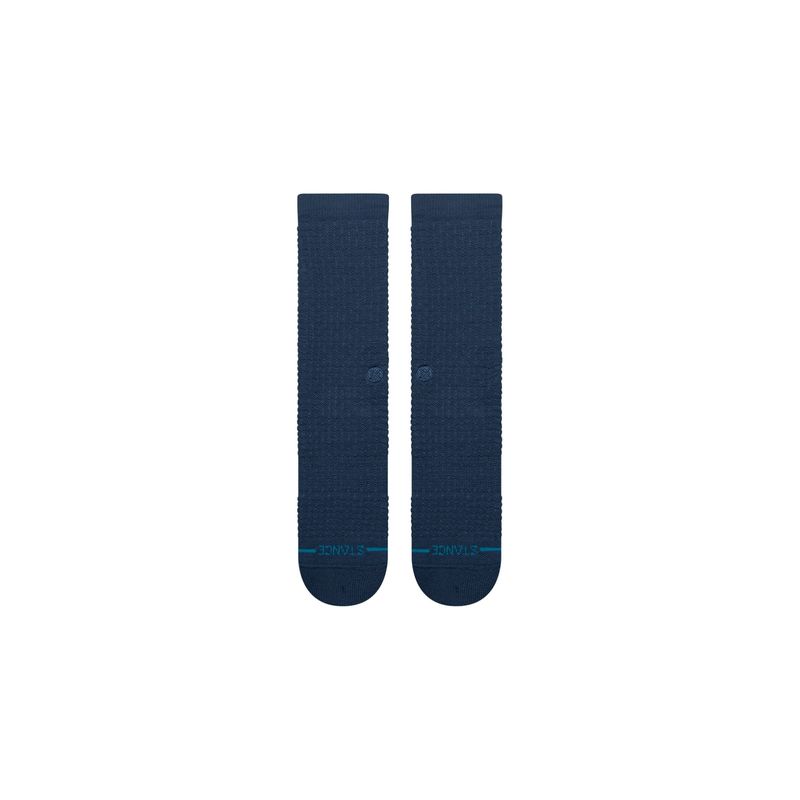 Stance Navy Waffle Crew Socks in Navy, alternate view 1