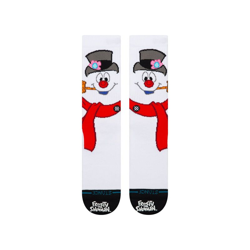 Stance Frosty Crew Socks in White, alternate view 1