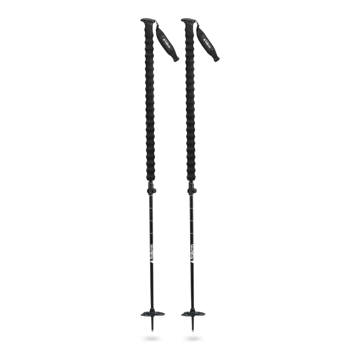 Folkrm Pahto Ski Poles, Color: Onyx Black