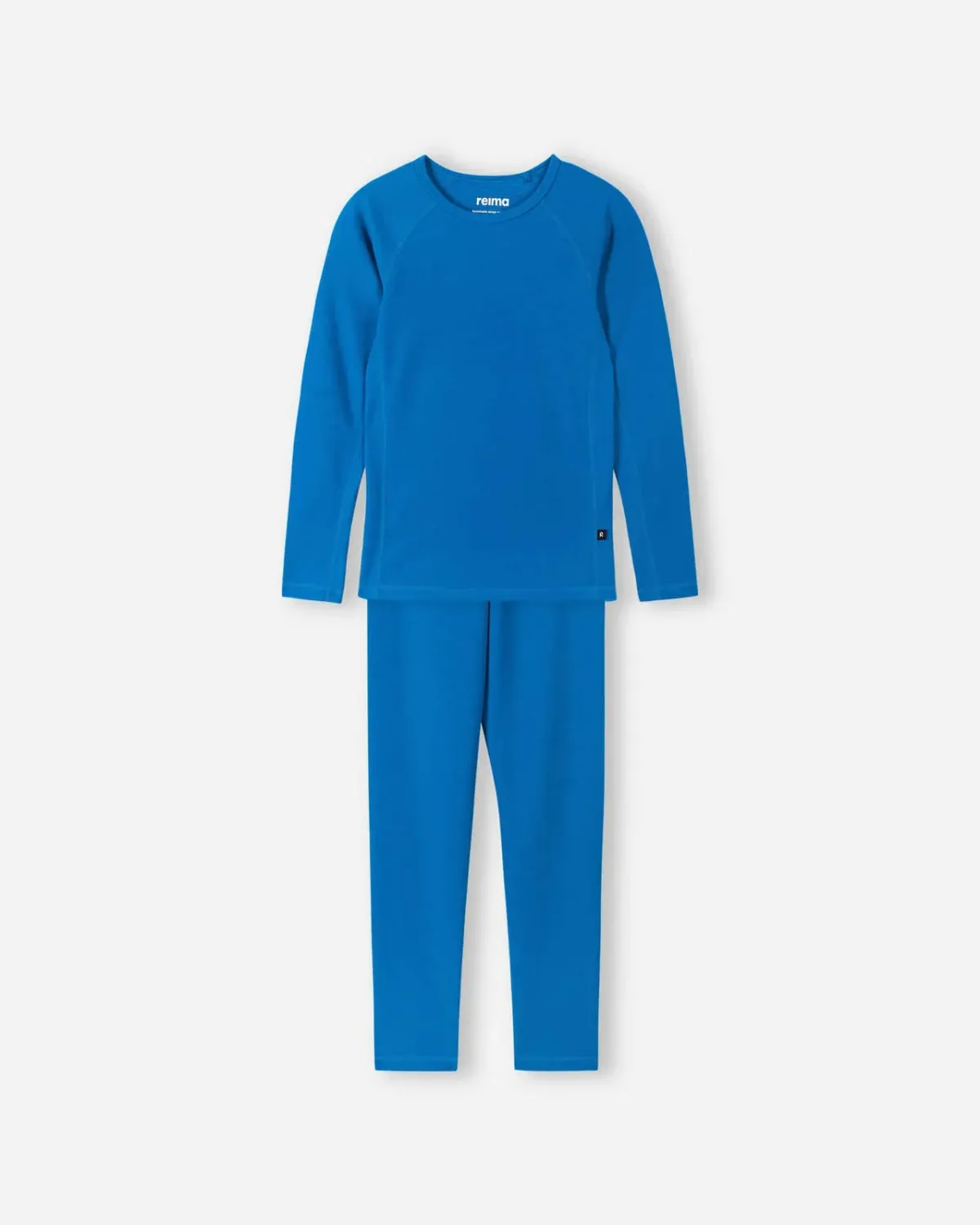 Reima Kids' Lani Thermal Base Layer Set, Color: Bright Blue, Size: 5Y