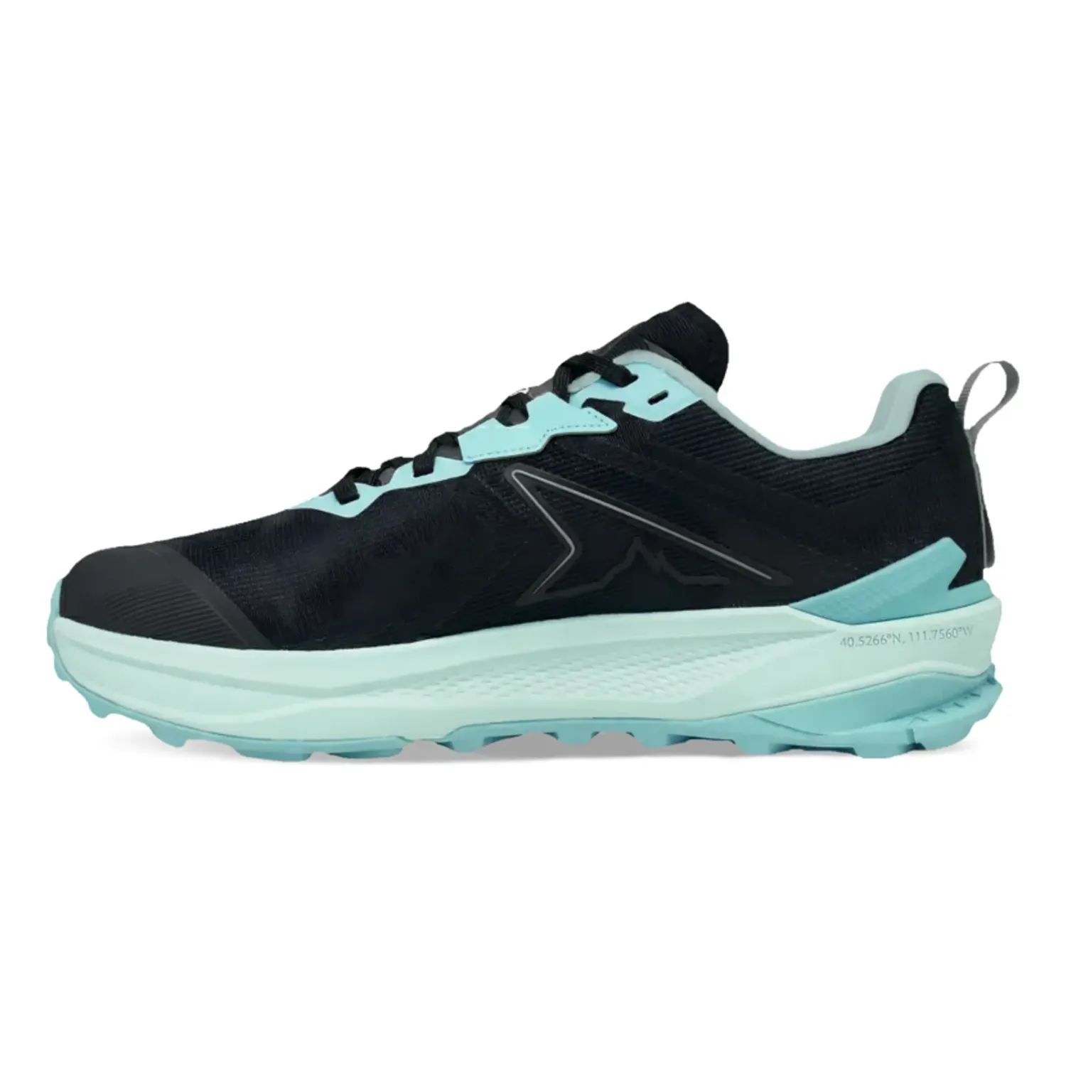 Altra Women's Lone Peak 10+ in Black / Mint Julep, alternate view 1