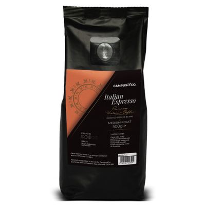 Italian Espresso Blend Coffee Beans - 12 x 500g per case