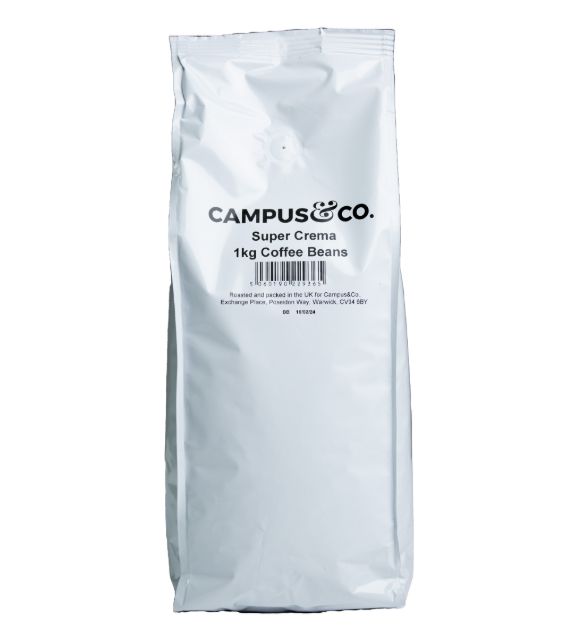 Super Crema Blend Coffee Beans - 6 x 1kg per case