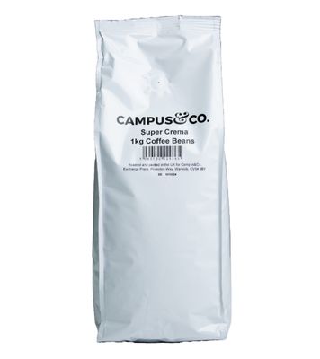 Super Crema Blend Coffee Beans - 6 x 1kg per case