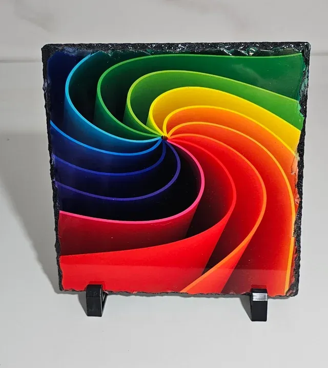 Cuadro pizarra multicolor 20x20cm