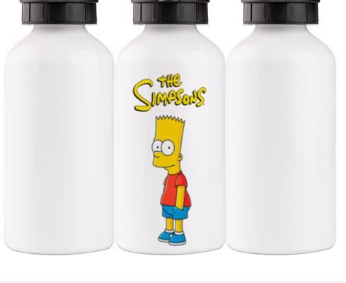 Botella de aluminio Bart Simpson de 600ml