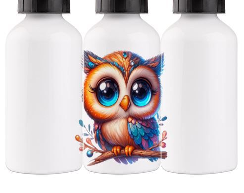 Botella de aluminio Búho de 600ml