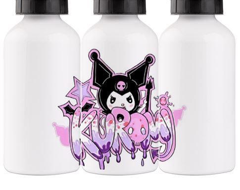 Botella de aluminio Kuromi de 600ml