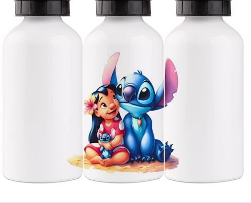 Botella de aluminio Lilo & Stitch de 600ml